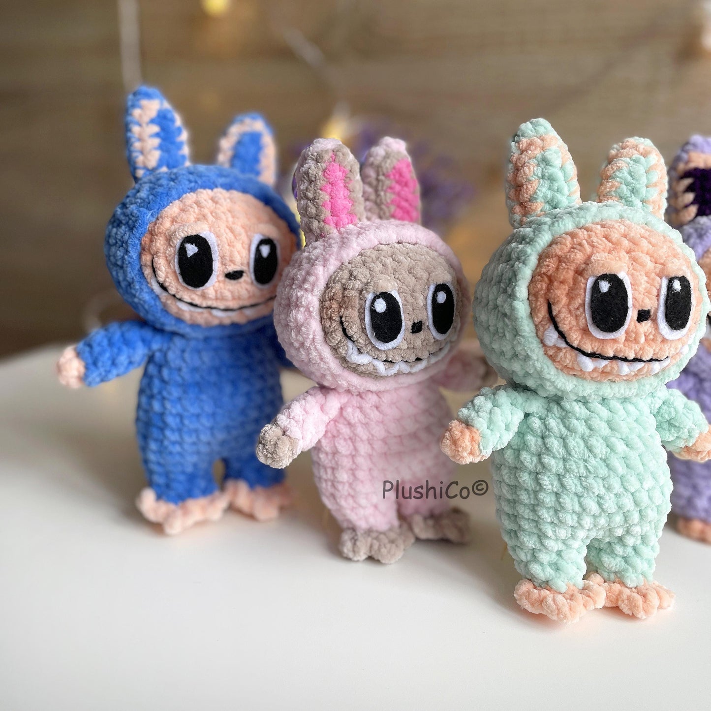 Labubu-Inspired Creepy Cute Bunny – Intermediate Crochet Pattern (PDF Download)