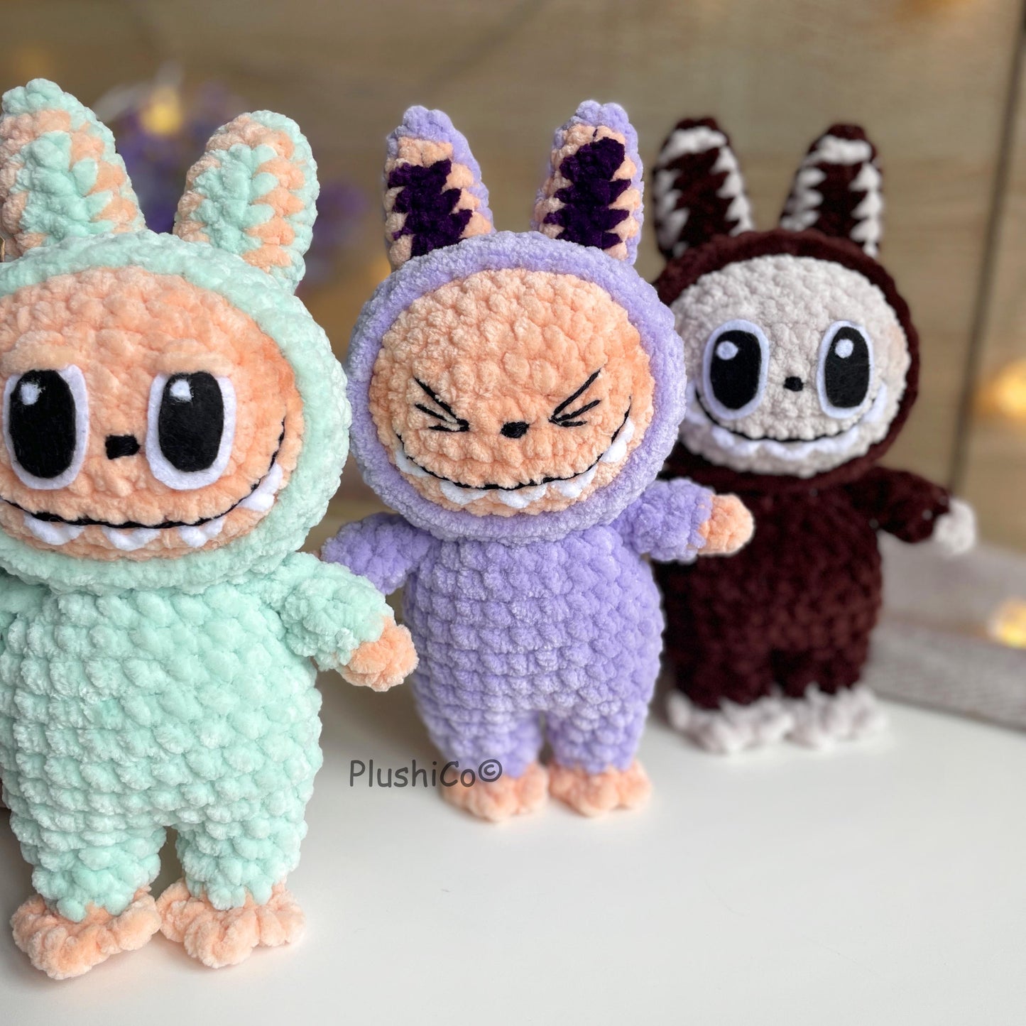 Labubu-Inspired Creepy Cute Bunny – Intermediate Crochet Pattern (PDF Download)
