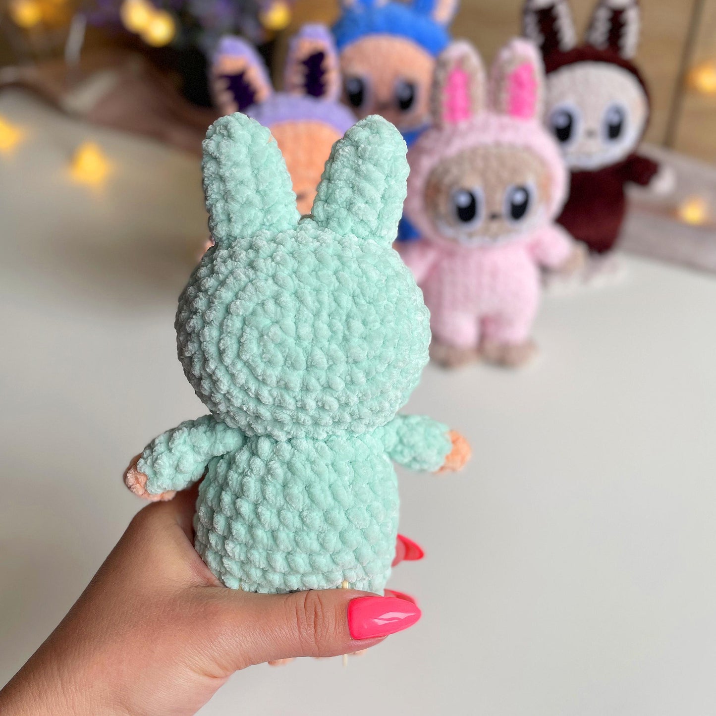 Labubu-Inspired Creepy Cute Bunny – Intermediate Crochet Pattern (PDF Download)